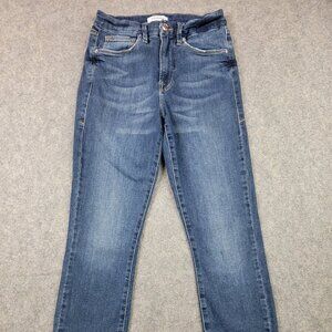 Good American Jeans Womens 2 26 Blue Good Legs Skinny Stretch Denim